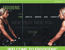 Tablet Screenshot of ergogenichealth.com